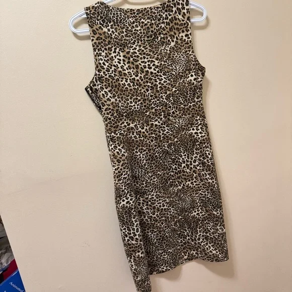 Zara Knit Leopard Print Sleeveless Dress - Picture 8 of 8